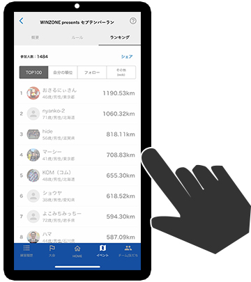 ランキング確認のイメージ画像